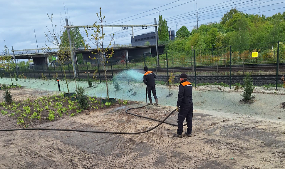 Aanleg Hero Terrein met Hydroseeding