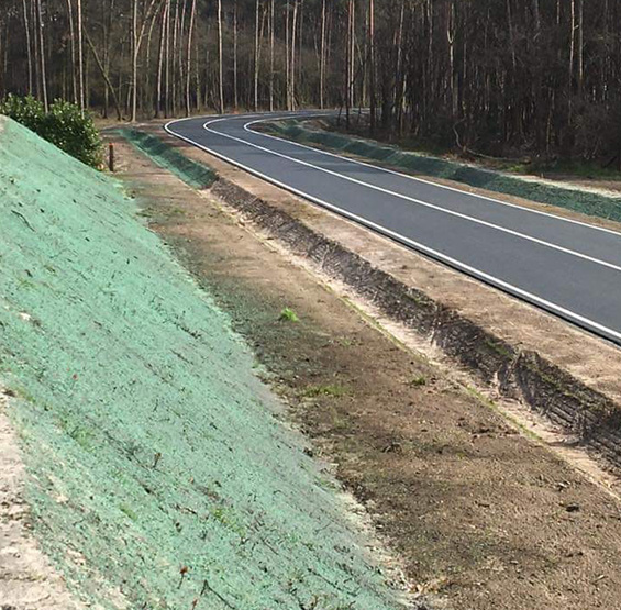 Hydroseeding wegbermen