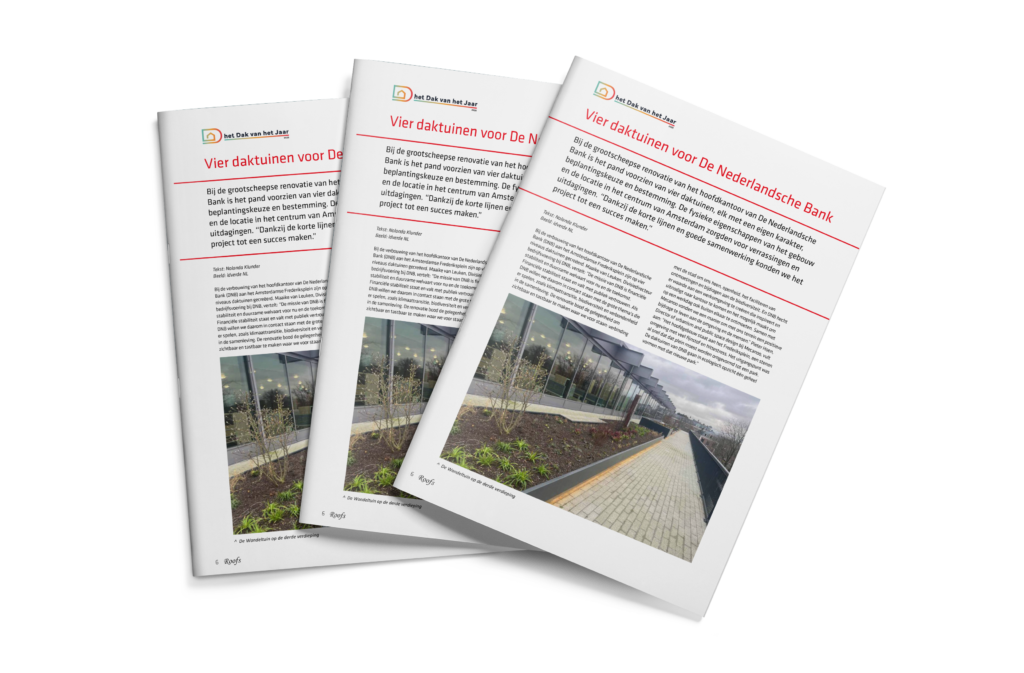 Artikel januari 2025- Roofs - Daktuin van het Jaar 2025: De Nederlandse Bank