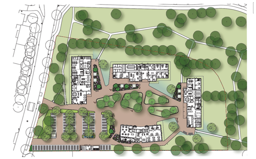 Plattegrond Traverse Tilburg - 1080