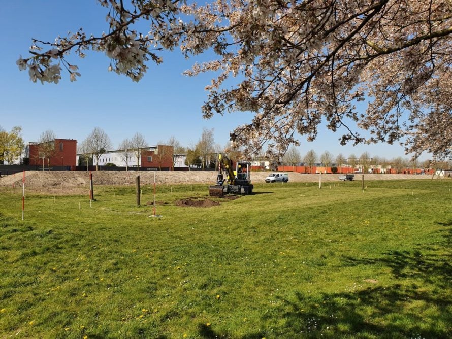 Voorbereiding arboretum