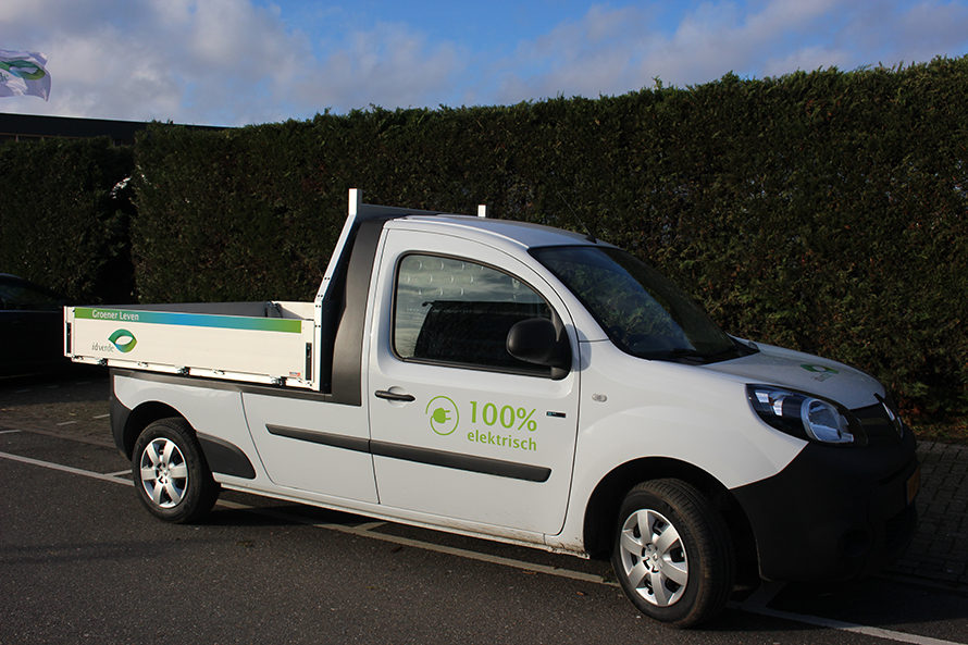 Een elektrische bus van de vestiging Bruinisse