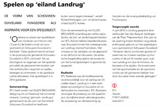 Artikel - Straatbeeld - Spelen op eilenad Landrug